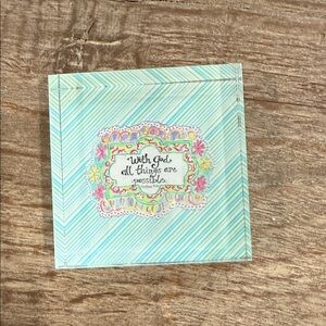 Inspirational Decorative Plaque m.lynne designs scripture block